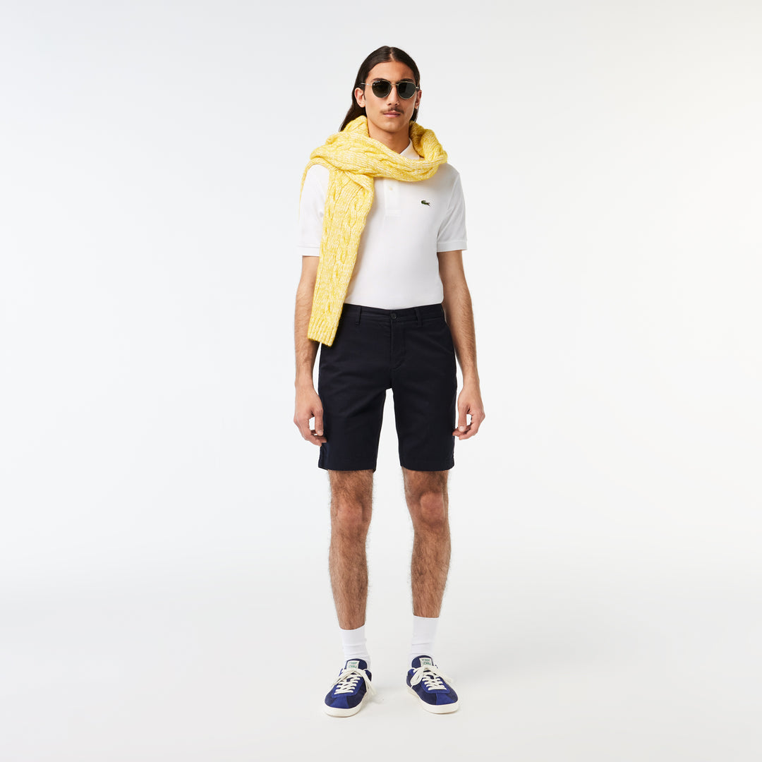Men's Slim Fit Stretch Cotton Bermuda Shorts - FH2647