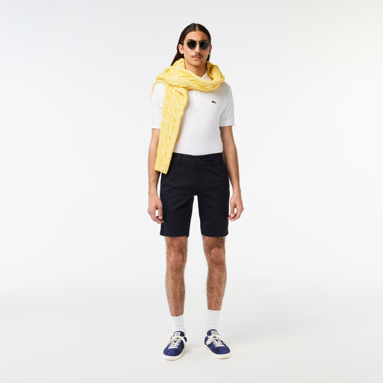 Men's Slim Fit Stretch Cotton Bermuda Shorts - FH2647