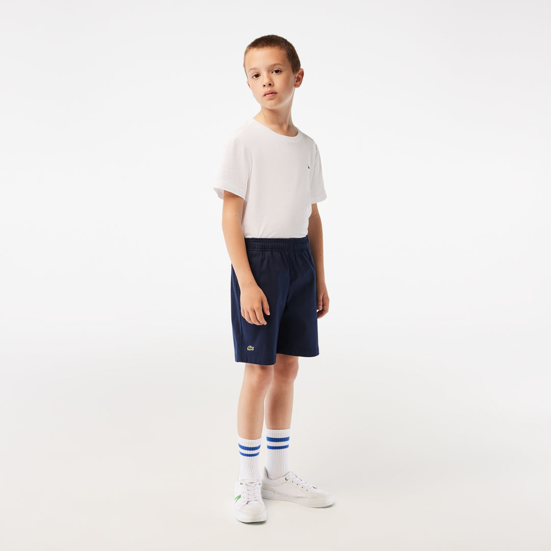 Boy’s Lacoste Lightweight Cotton Gabardine Bermuda Shorts - FJ5242