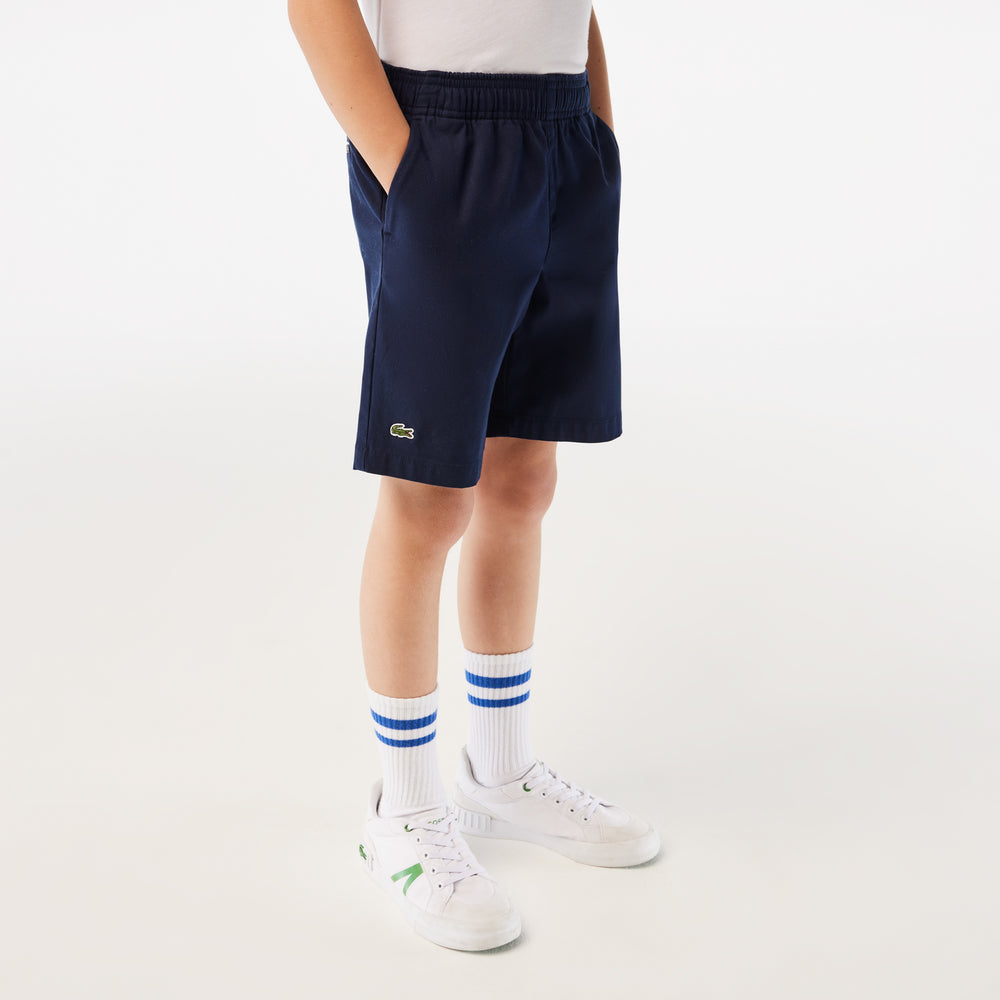 Boy’s Lacoste Lightweight Cotton Gabardine Bermuda Shorts - FJ5242