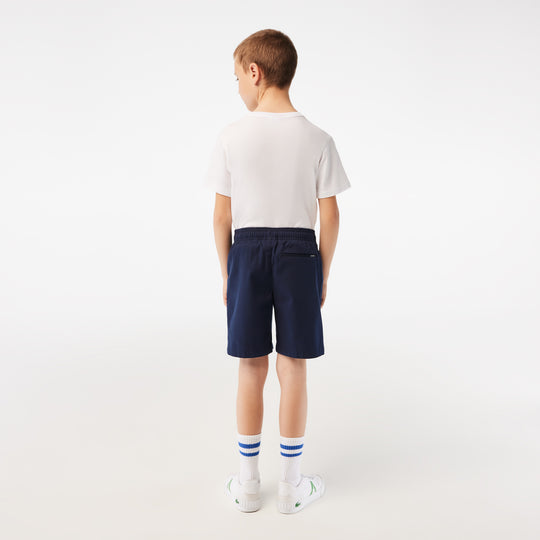 Boy’s Lacoste Lightweight Cotton Gabardine Bermuda Shorts - FJ5242