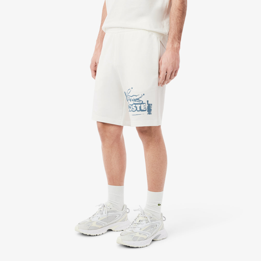 Graphic Cotton Fleece Shorts - GH0286