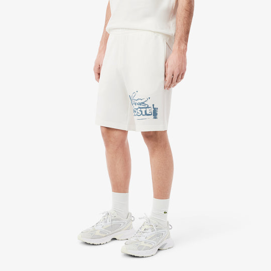 Graphic Cotton Fleece Shorts - GH0286