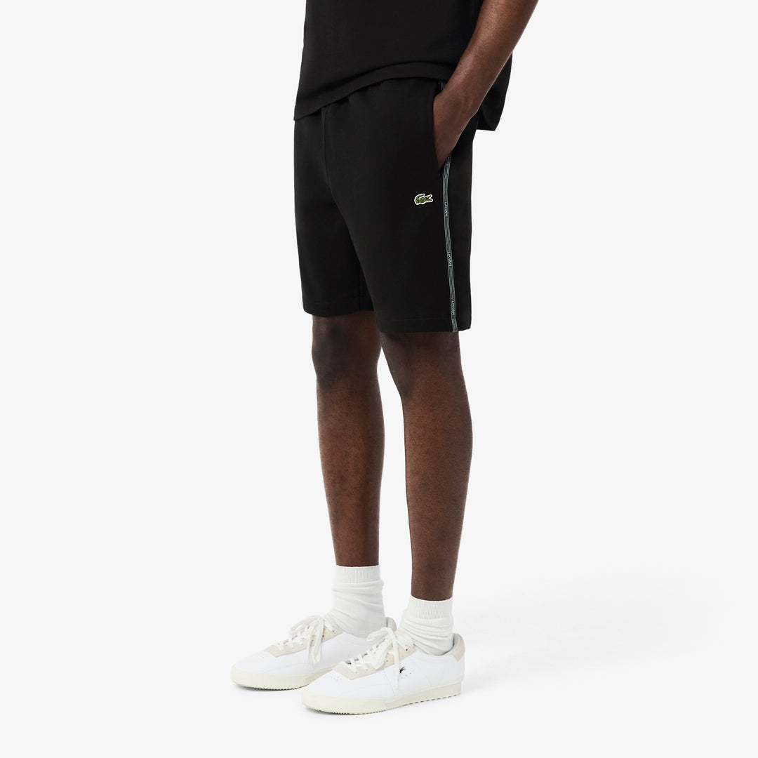 Regular Fit Logo Stripe Fleece Shorts - GH0886