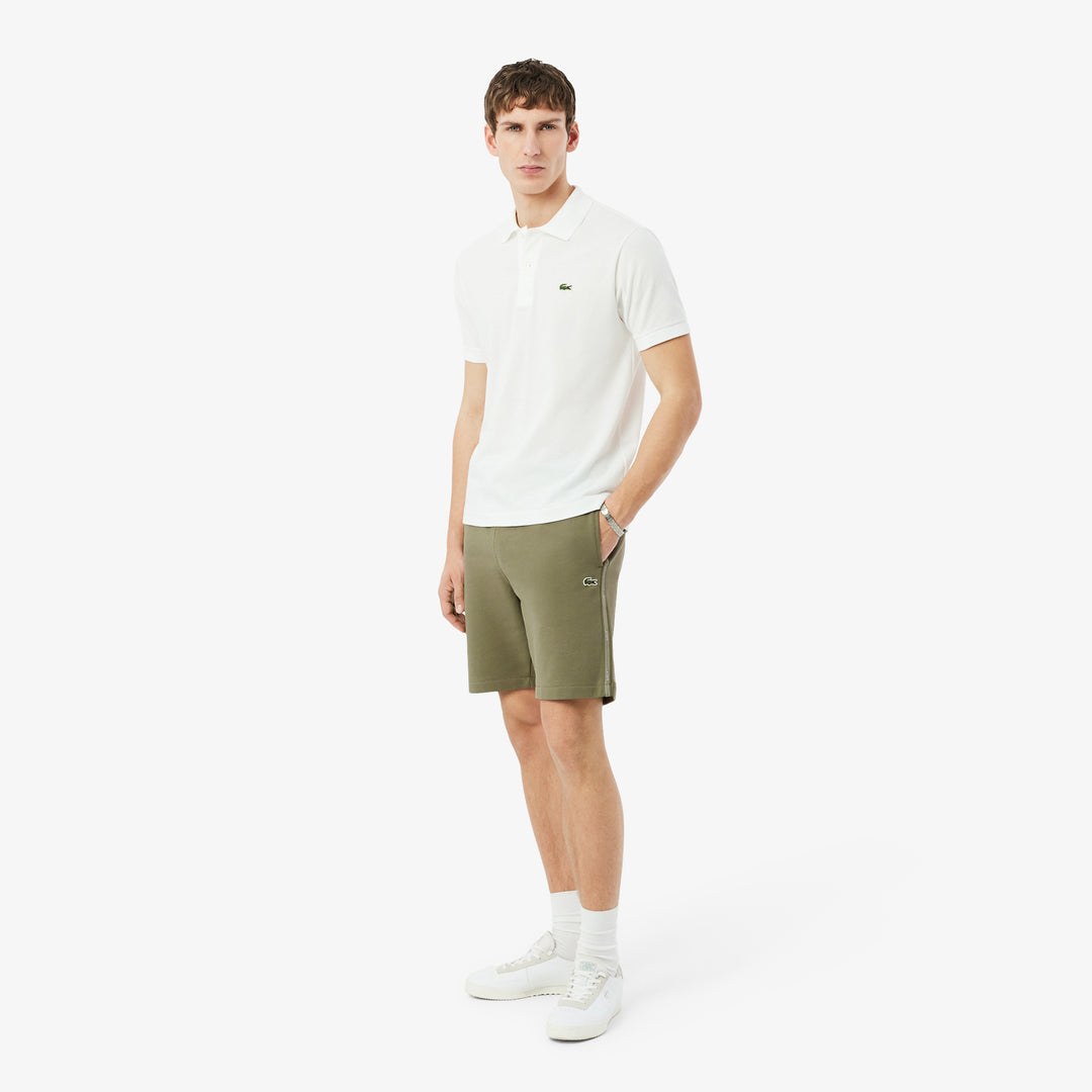 Regular Fit Logo Stripe Fleece Shorts - GH0886