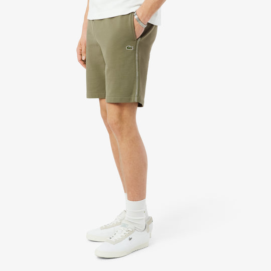 Regular Fit Logo Stripe Fleece Shorts - GH0886