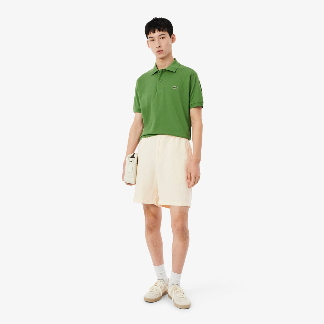 Regular Fit Linen Blend Twill Shorts - GH2628