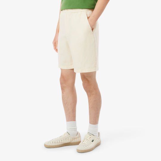 Regular Fit Linen Blend Twill Shorts - GH2628