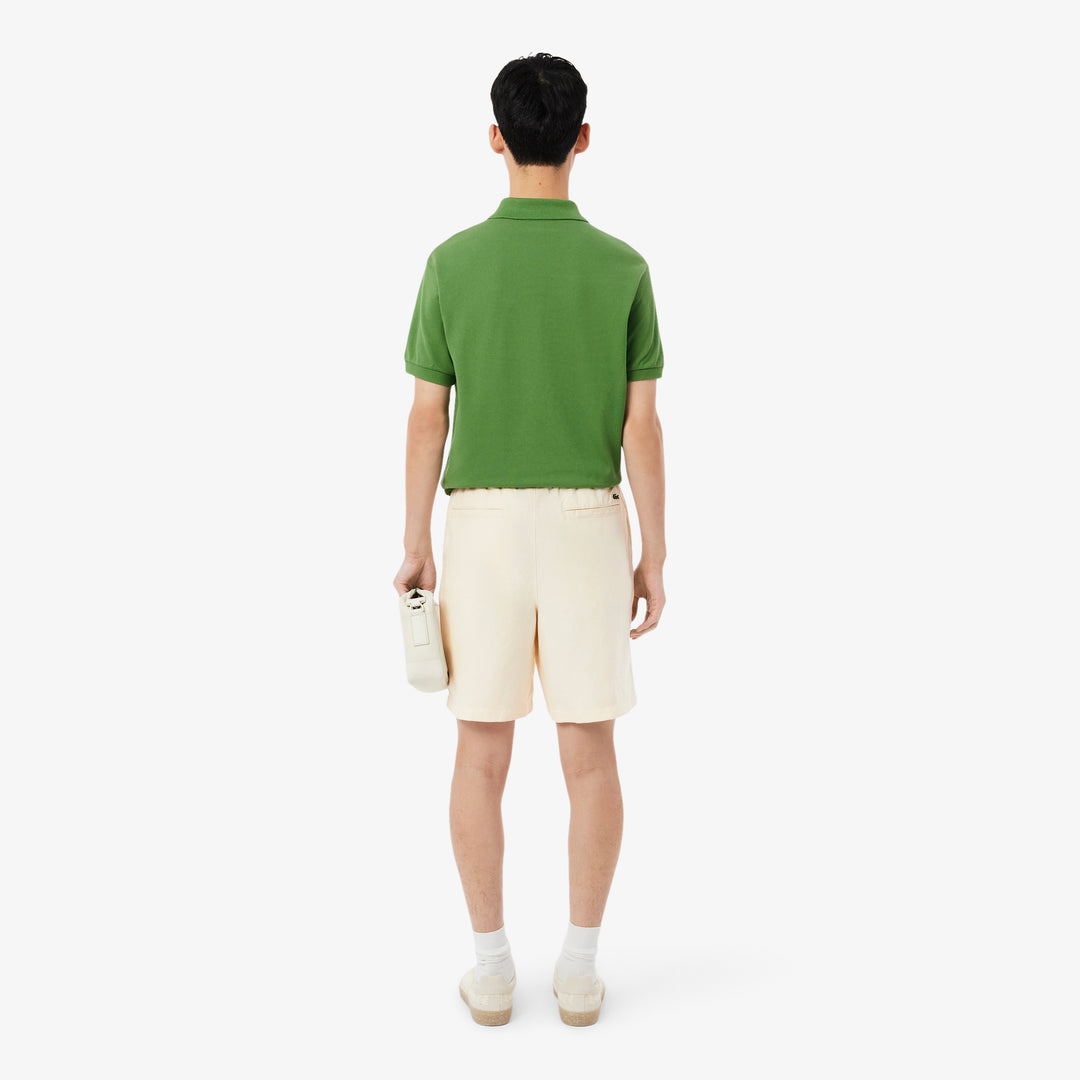 Regular Fit Linen Blend Twill Shorts - GH2628