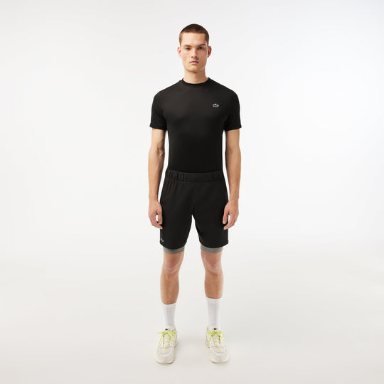 Men’s Two-Tone Lacoste Sport Shorts with Built-in Undershorts - GH5215