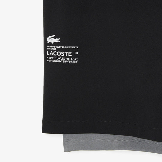 Men’s Two-Tone Lacoste Sport Shorts with Built-in Undershorts - GH5215