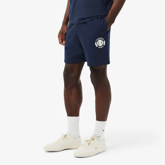 Regular Fit 3D Print Fleece Shorts - GH9708