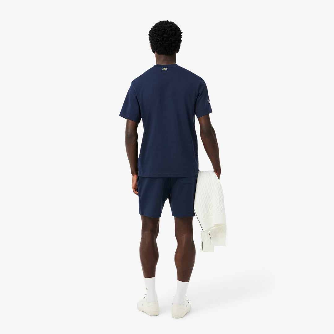 Regular Fit 3D Print Fleece Shorts - GH9708