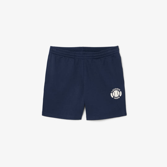 Regular Fit 3D Print Fleece Shorts - GH9708