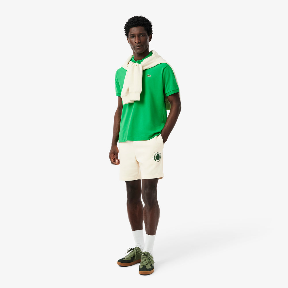 Regular Fit 3D Print Fleece Shorts - GH9708