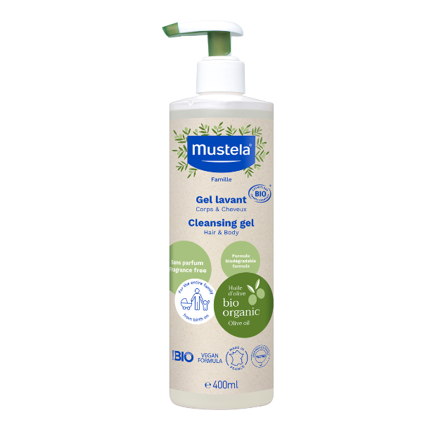 Shop The Latest Collection Of Mustela Certified Organic Cleansing Gel Body & Hair 400 Ml In Lebanon