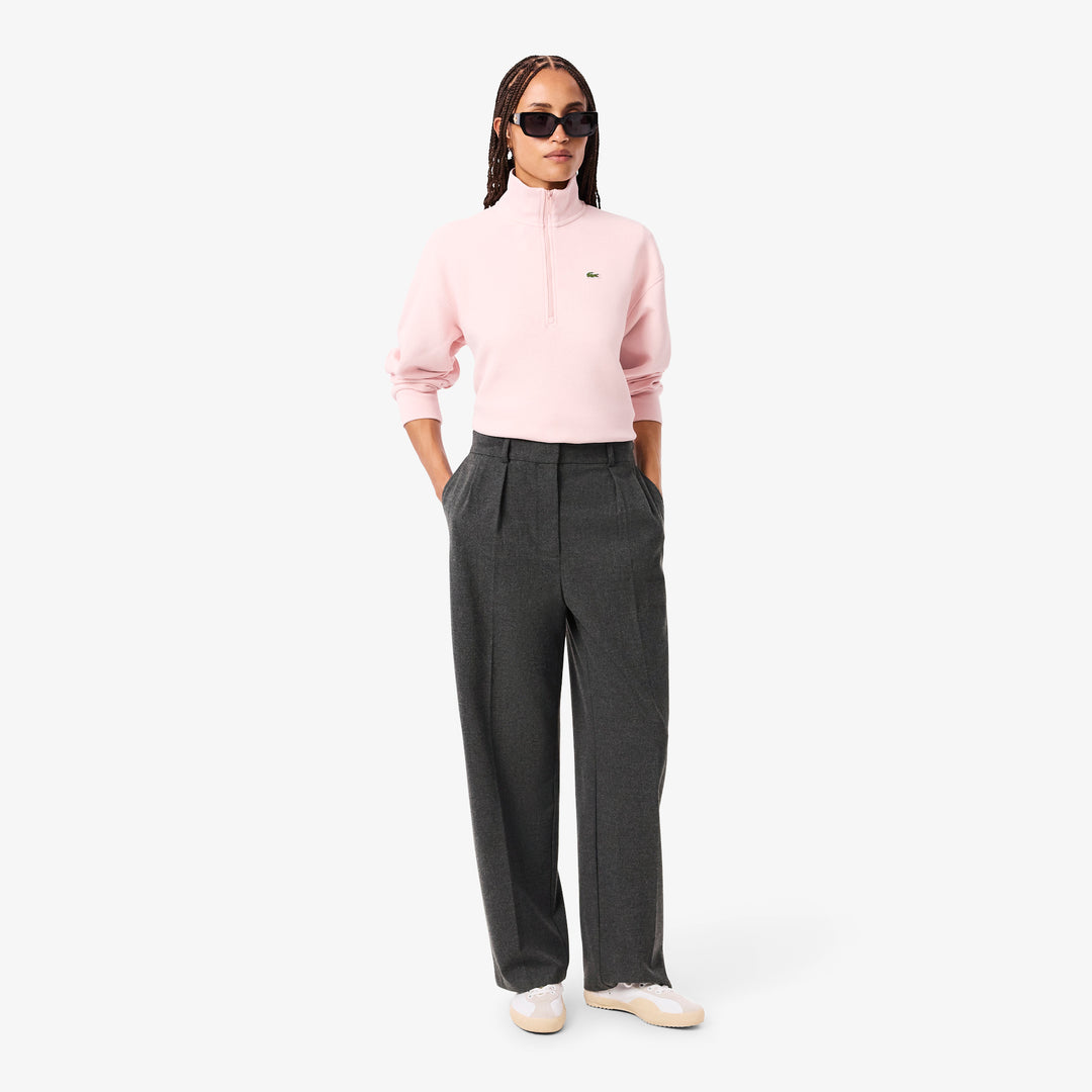 Oversized Pleated Flannel Pants - HF5359