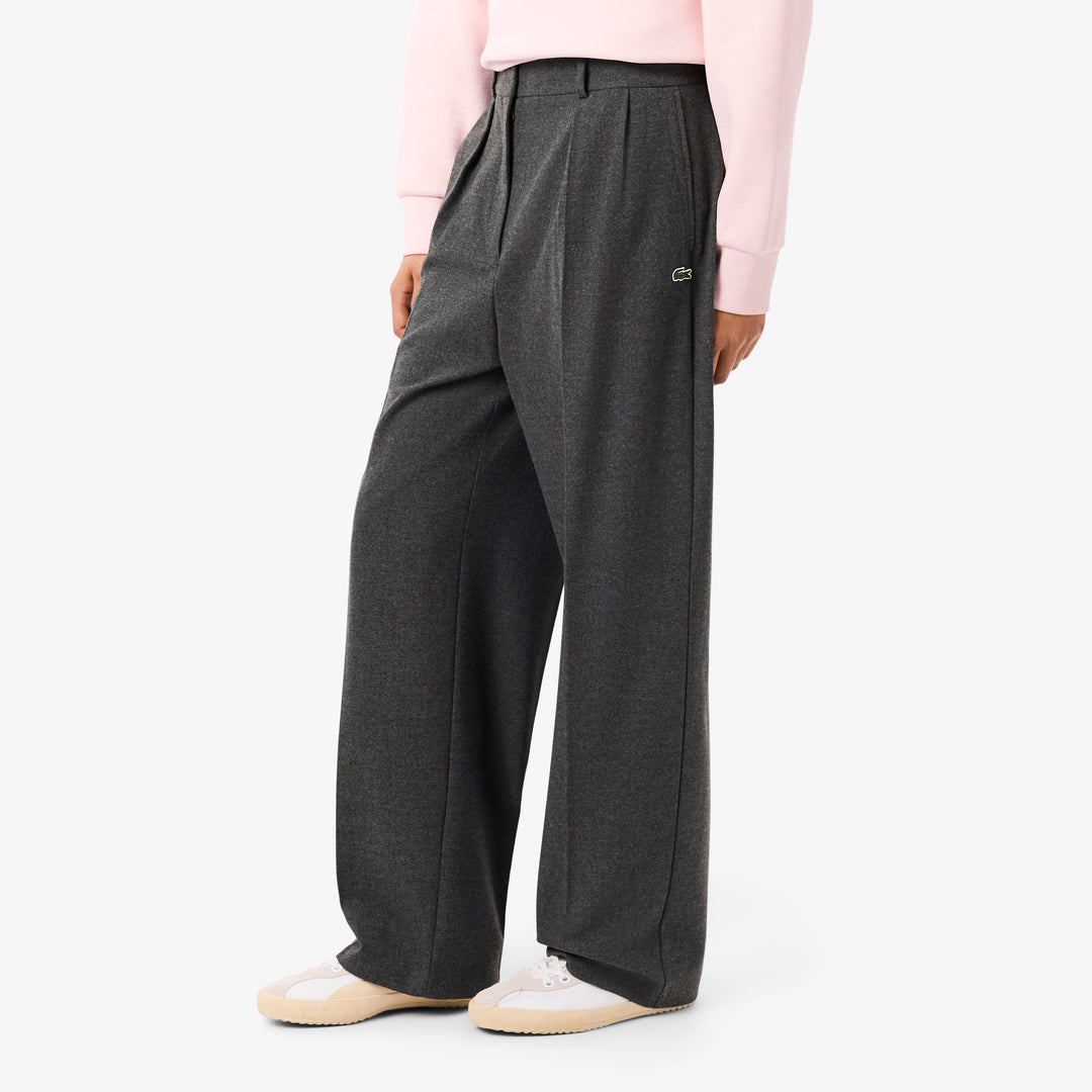 Oversized Pleated Flannel Pants - HF5359