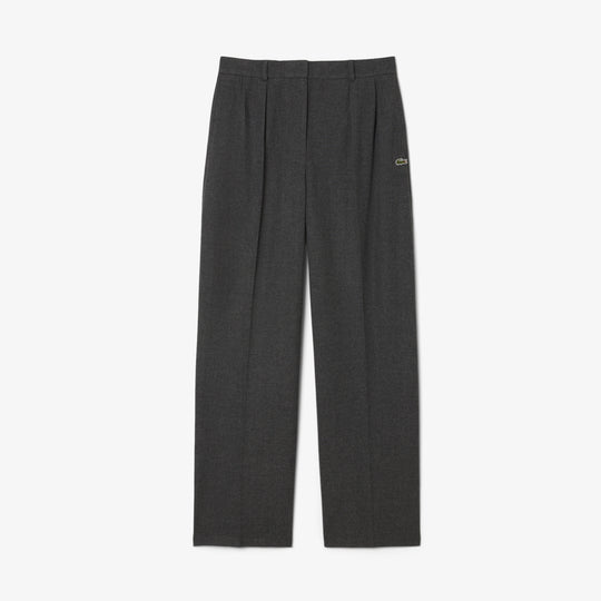 Oversized Pleated Flannel Pants - HF5359