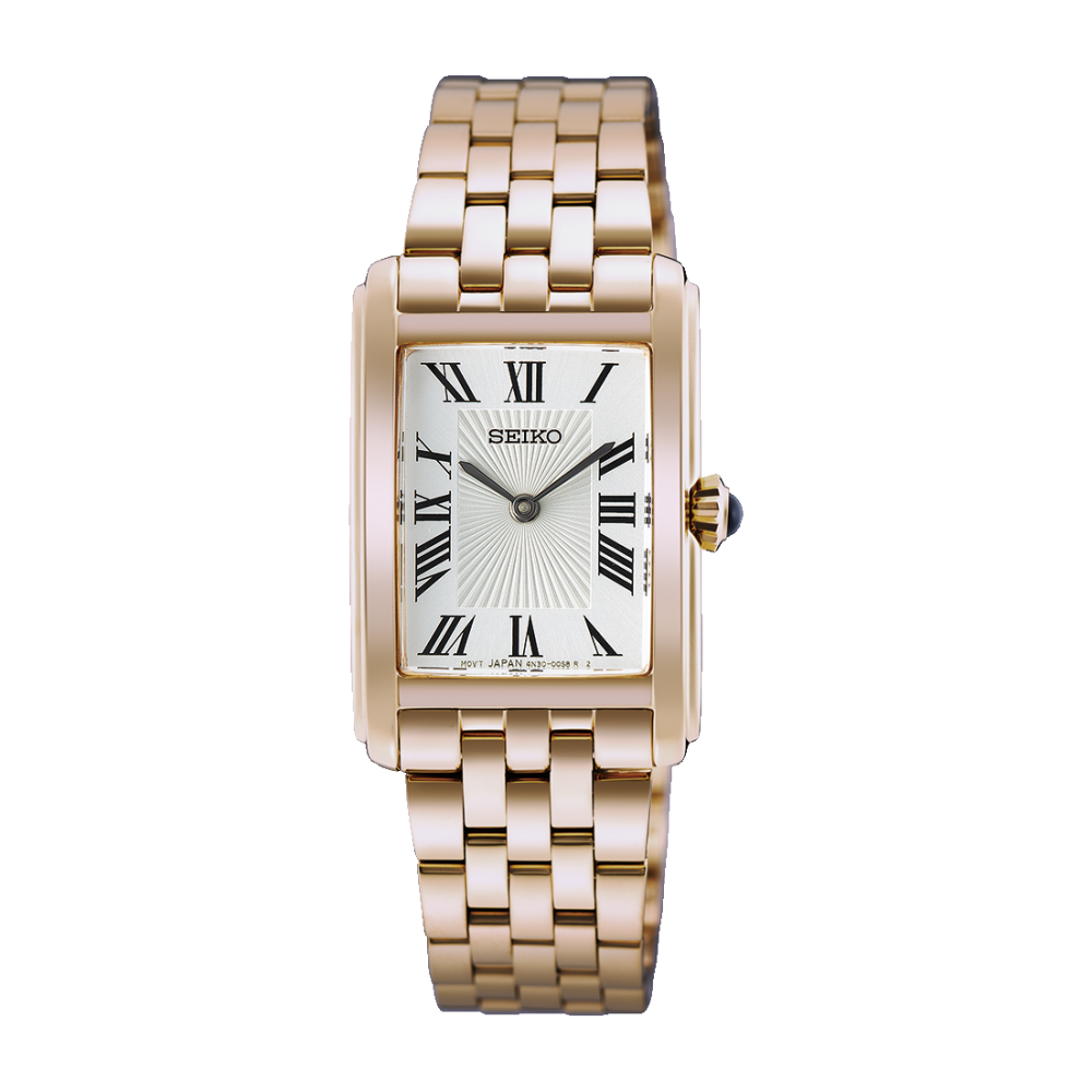 WOMEN'S WHITE DIAL PINK GOLD STEEL 22.2MM-HGG002P1