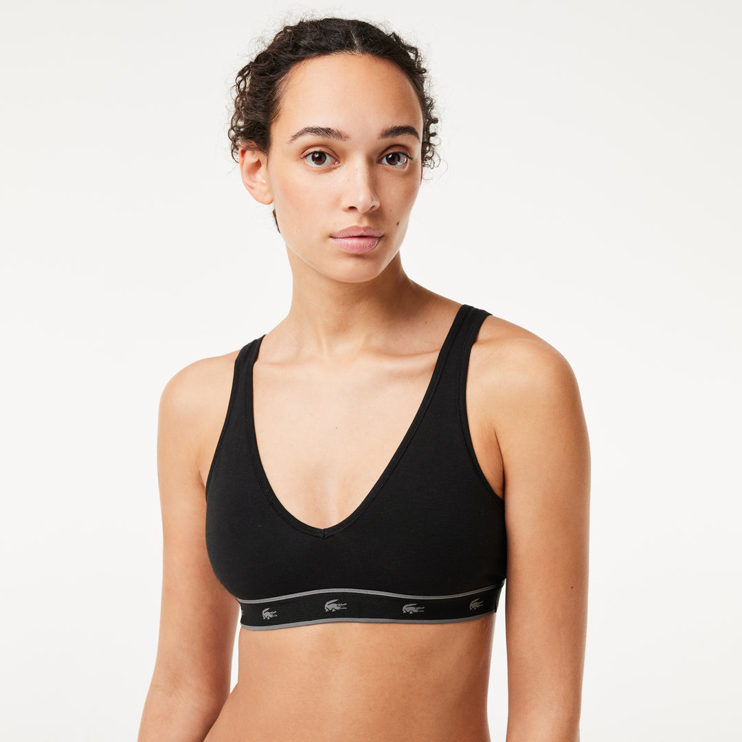 Stretch Cotton Triangle Bralette - IF8169