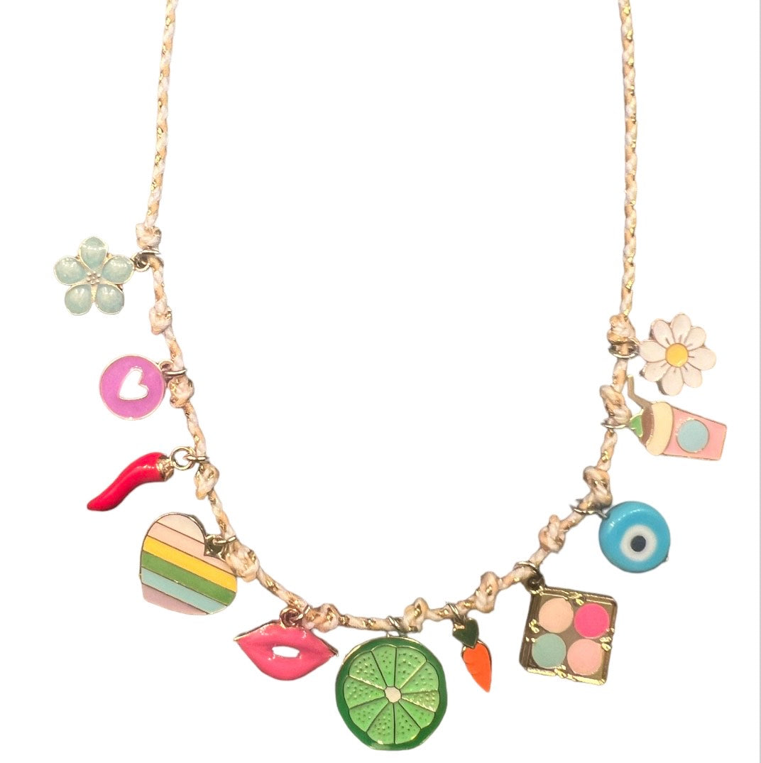 Cord Necklaces -Green Lime