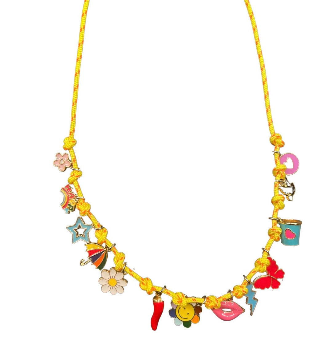 Cord Necklaces - Yellow