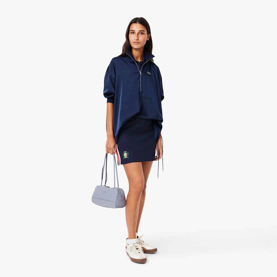 French Made Textured Pique Skirt-JF0522