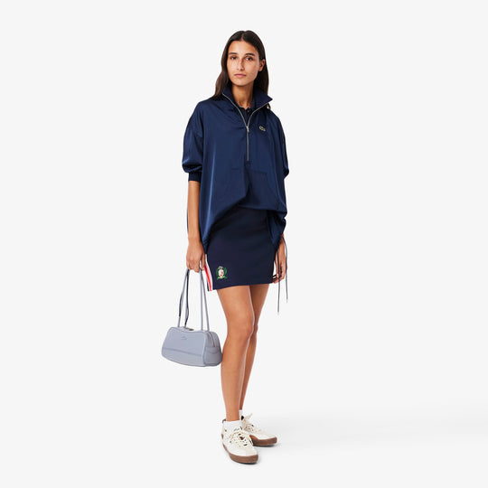 French Made Textured Pique Skirt-JF0522