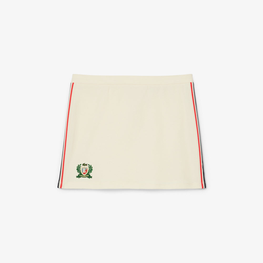 French Made Textured Pique Skirt-JF0522