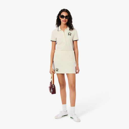 French Made Textured Pique Skirt-JF0522