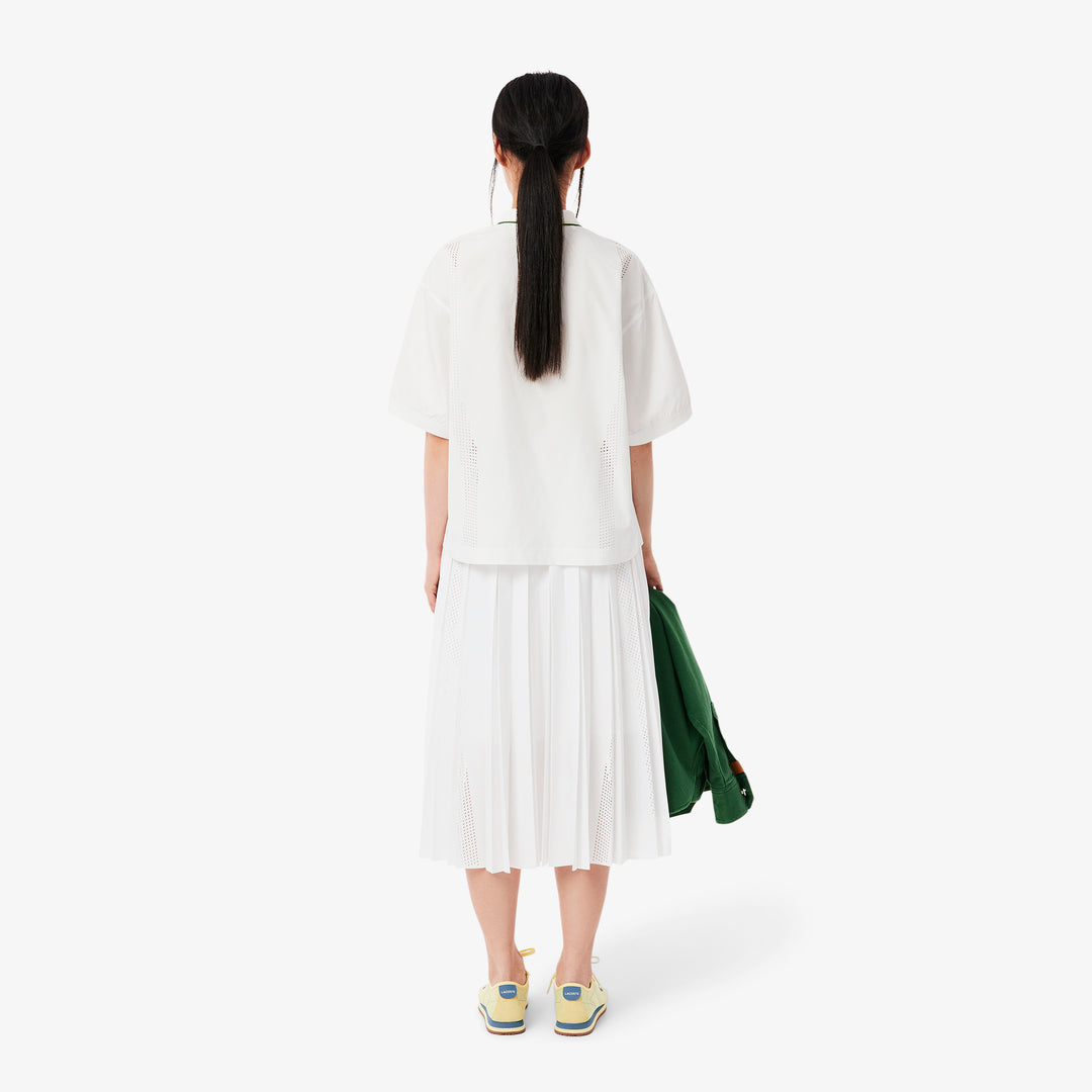 Asymmetric Pleated Midi Skirt - JF0641