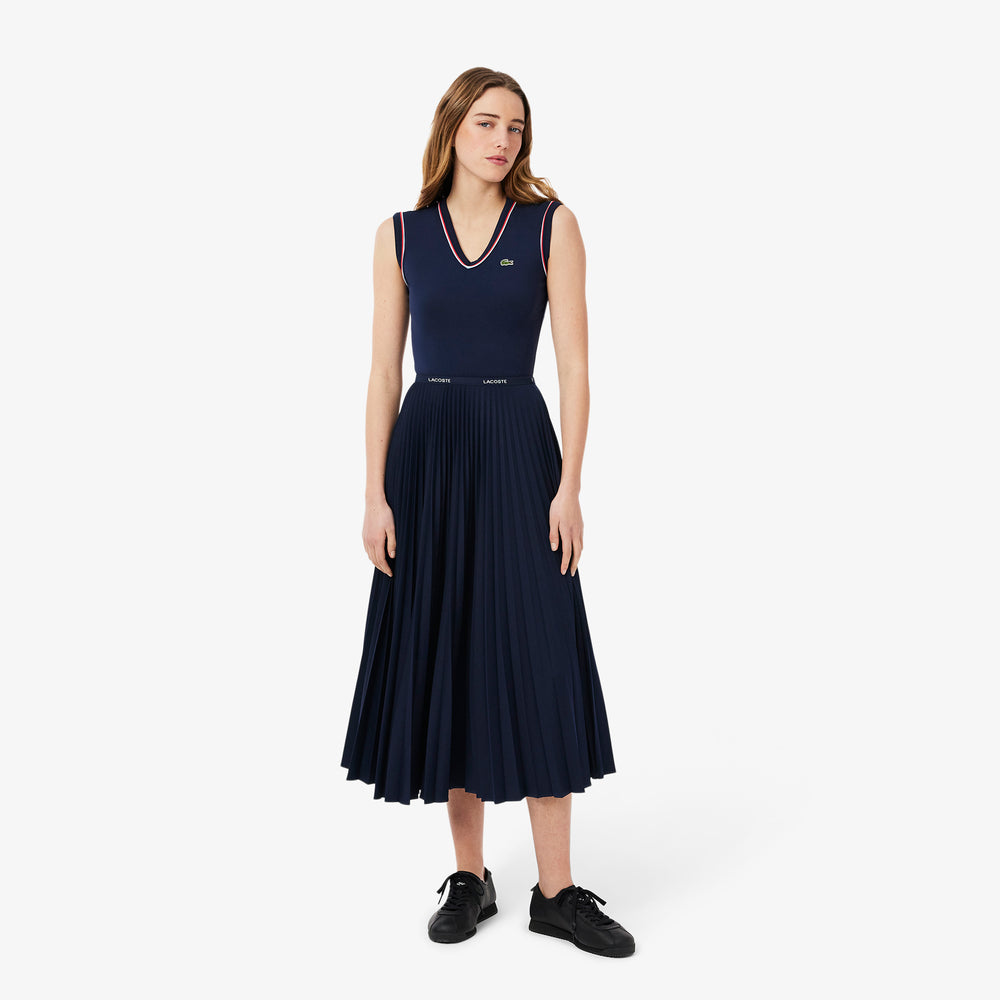 Long Pleated Elasticated Waist Skirt - JF1402