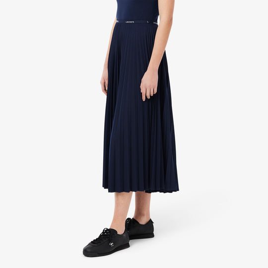 Long Pleated Elasticated Waist Skirt - JF1402