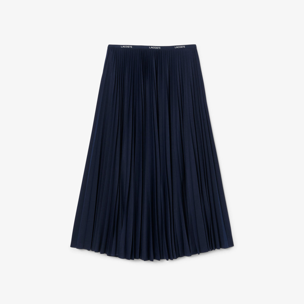 Long Pleated Elasticated Waist Skirt-JF1402