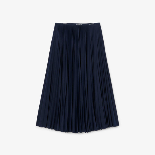 Long Pleated Elasticated Waist Skirt-JF1402