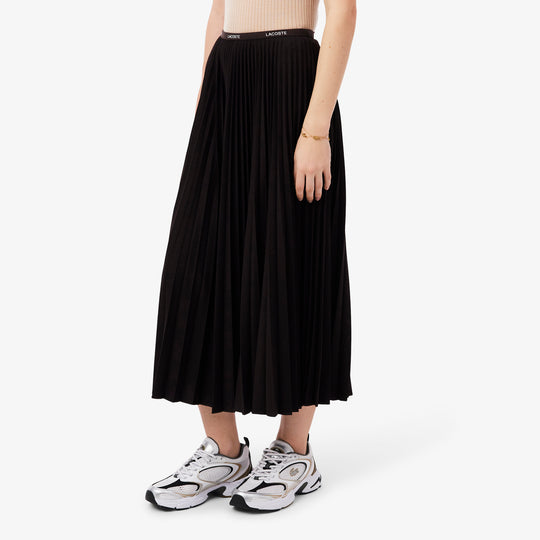 Long Pleated Elasticated Waist Skirt - JF1402