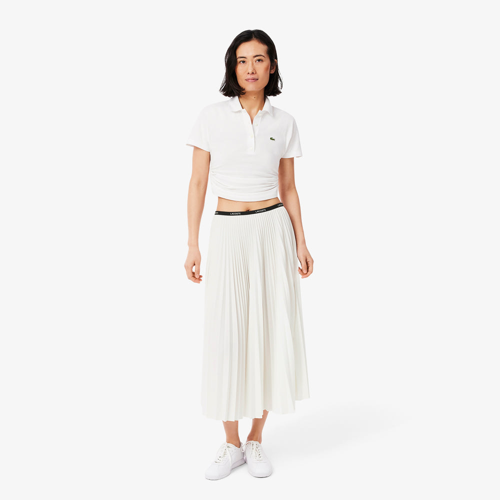 Long Pleated Elasticated Waist Skirt - JF1402