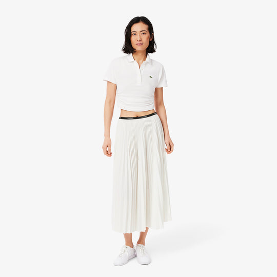 Long Pleated Elasticated Waist Skirt - JF1402