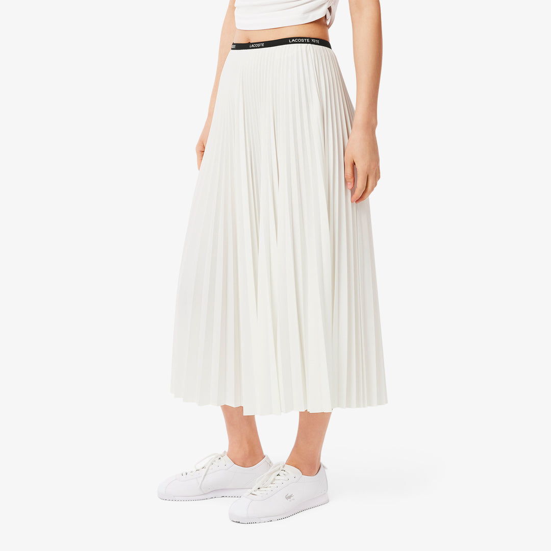 Long Pleated Elasticated Waist Skirt - JF1402