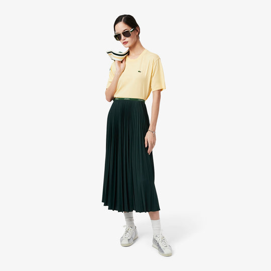 Long Pleated Elasticated Waist Skirt - JF1402