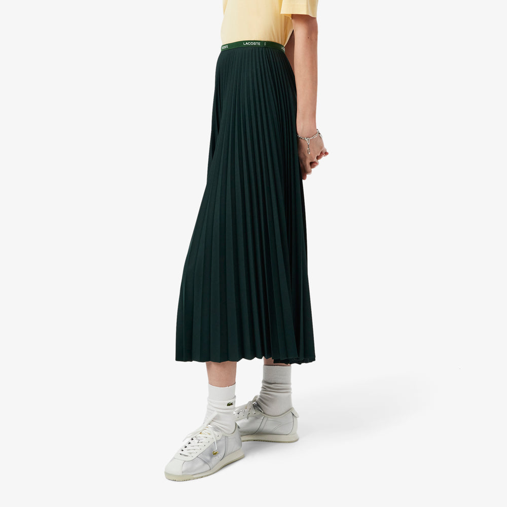 Long Pleated Elasticated Waist Skirt - JF1402