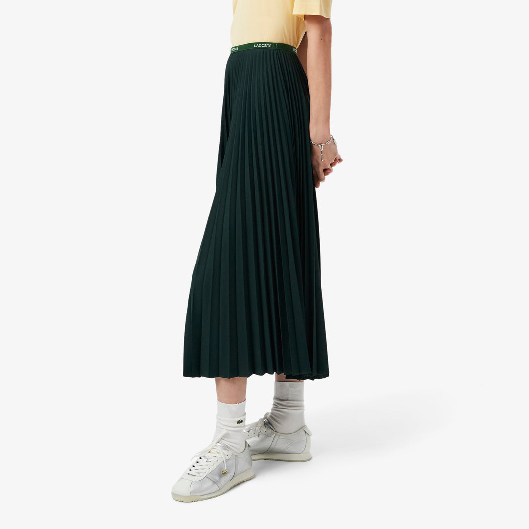 Long Pleated Elasticated Waist Skirt - JF1402