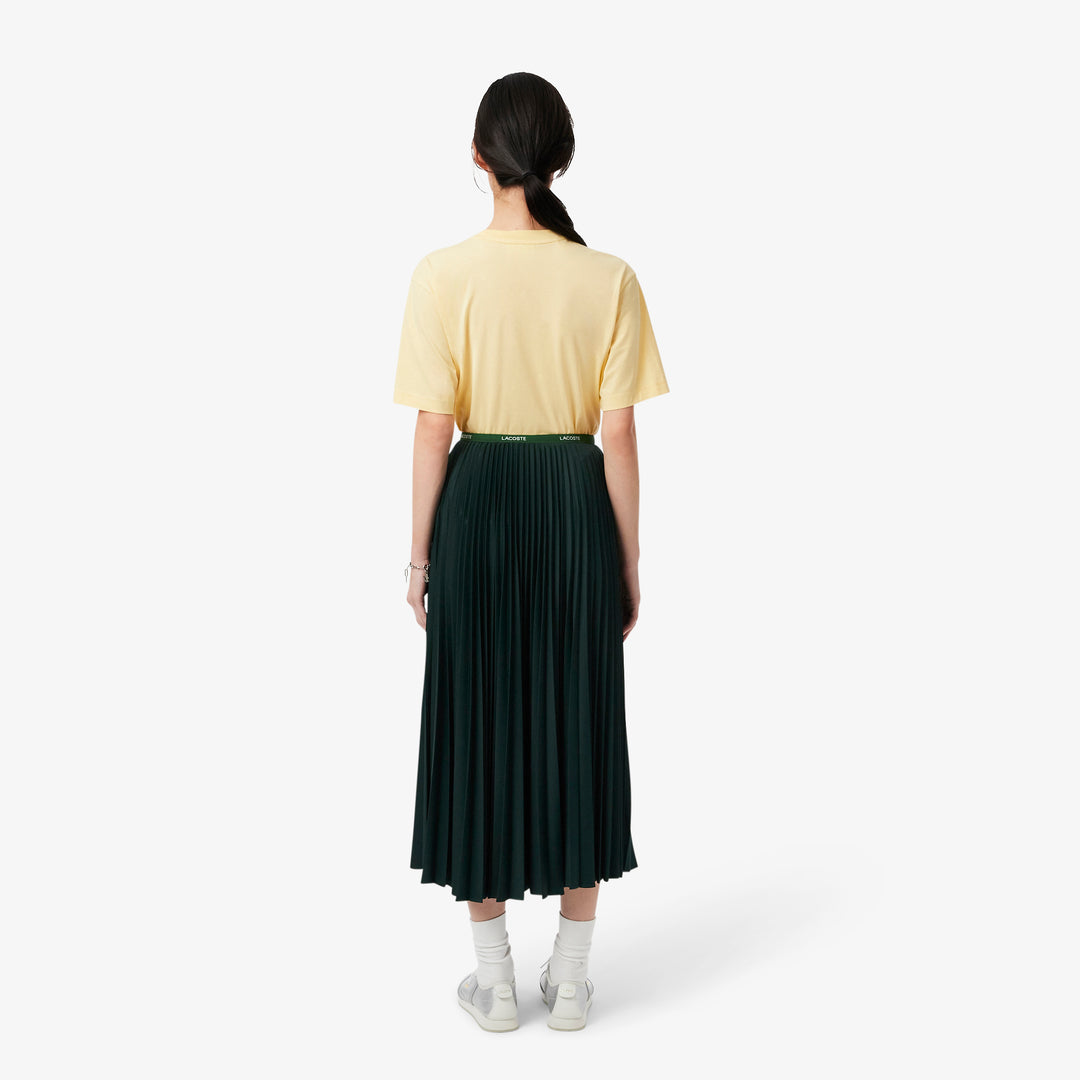 Long Pleated Elasticated Waist Skirt - JF1402