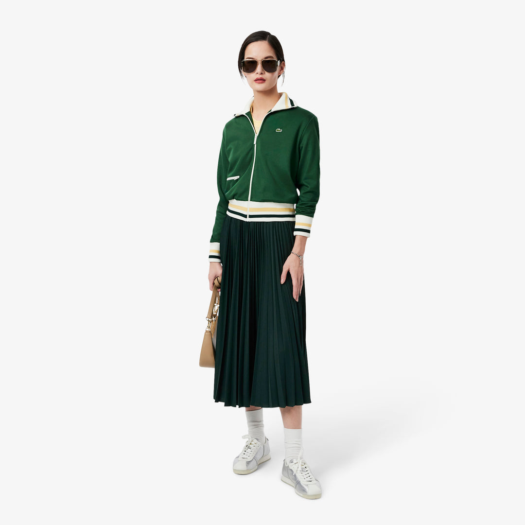 Long Pleated Elasticated Waist Skirt - JF1402