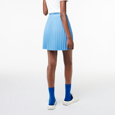 Women's Lacoste Elasticised Waist Short Pleated Skirt - JF4342