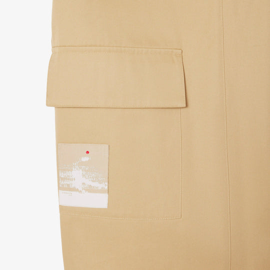 Straight Cut Twill Midi Skirt-JF9817