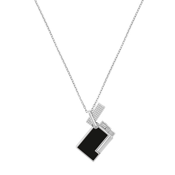 Lighter Necklace Lacquered Lighter Silver - K27076CH