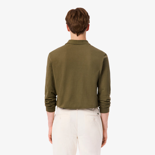 Classic Fit Long Sleeved L.12.12 Polo Shirt - L1312