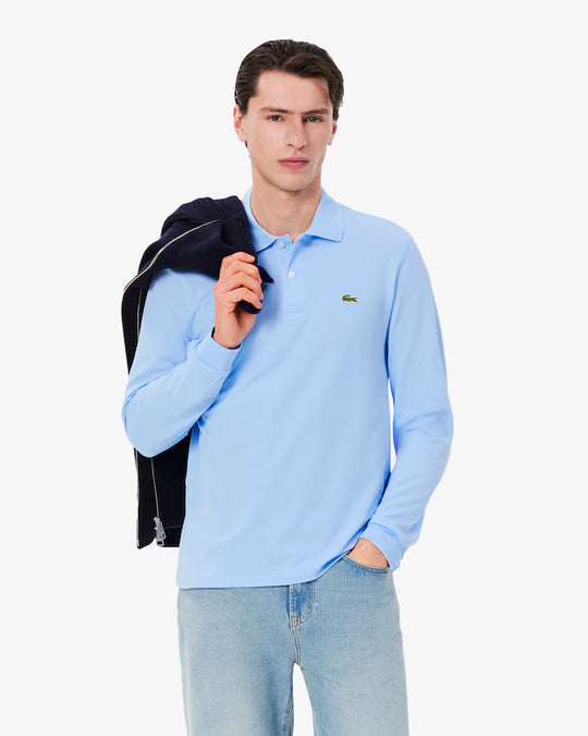 Classic Fit Long Sleeved L.12.12 Polo Shirt - L1312